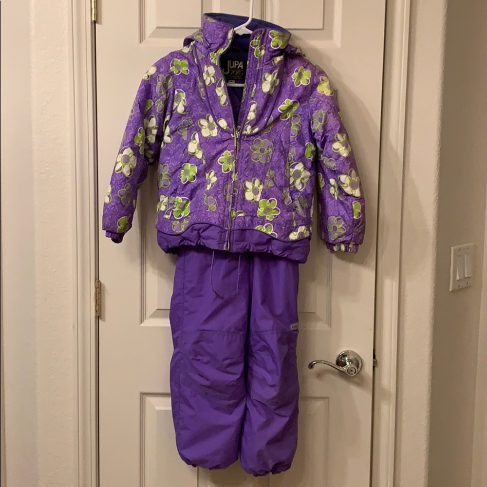 Girls snow bib and matching jacket